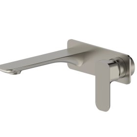 ArcQuay Oskar Wall Basin Mixer Brushed Nickel
