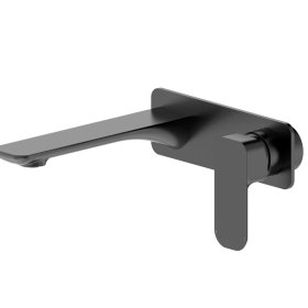 ArcQuay Oskar gun metal wall-mounted mixer product view