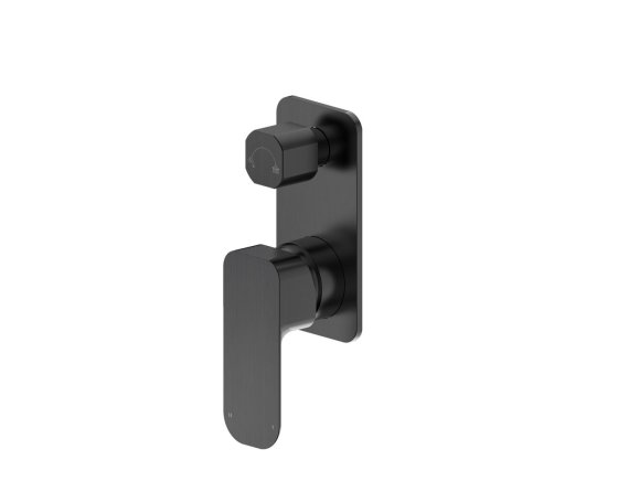 ArcQuay Oskar gun metal wall-mounted shower control with diverter