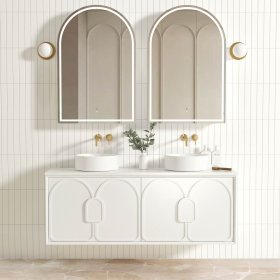 ArcQuay Laguna Mark Ii 1500mm Matte White Wall Hung Vanity