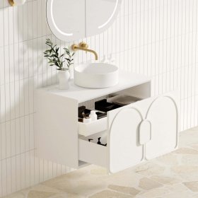 Laguna Mark II 900mm Matte White Wall Hung Cabinet Only