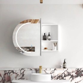 LED Bondi 900(W)x600(H) White Shaving Cabinet - Premium Edition