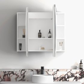 LED Bondi 1200(W)x750(H) White Shaving Cabinet - Premium Edition