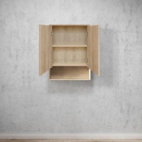 Armoire de toilette Byron 600 × 800 mm Natural Oak – vue produit ou plan du modèle