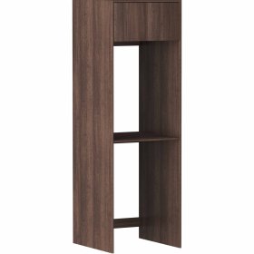 Havana Fluted Laundry 2100 Sable Walnut Tall Washing Machine Cabinet