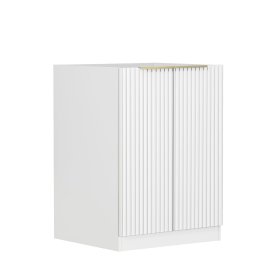 Noosa Fluted Laundry 630 White Base Cabinet