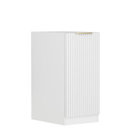 Noosa Fluted Laundry 415 White Base Cabinet with internal Drawer