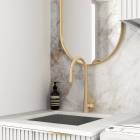 Wall and Base Cabinets Kit 650 Noosa Fluted White with Pure White Top