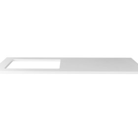 Laundry 1300mm Solid Surface Matte White Top