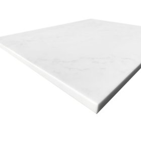 Laundry 650mm Solid Surface Cloudy Carrara Top - No Hole