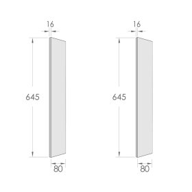 End Panel installation kit only