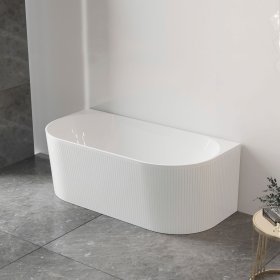 Attica Noosa Fluted 1700 Matte White BTW Multi-fit Bath