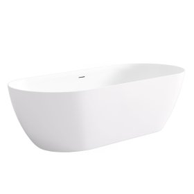 Attica Manolo 1700 Gloss White Bath with Overflow