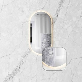 LED Noosa 900(H)x450(W) Frameless Tuffi Mirror