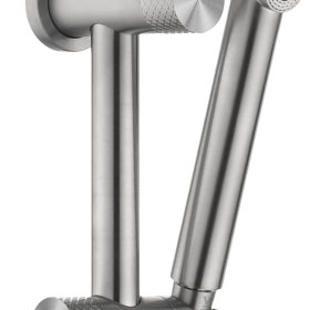 Celine Twin Shower Combo Brushed Stainless Steel