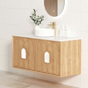 Laguna Mark II 1200mm Woodland Oak Wall Hung Cabinet Only