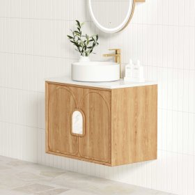 Laguna Mark II 600mm Woodland Oak Wall Hung Cabinet Only