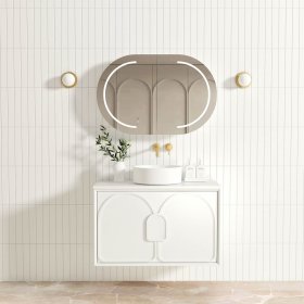 Laguna Mark II 900mm Matte White Wall Hung Cabinet Only