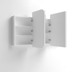 LED Newport 1500(W)x750(H) White Shaving Cabinet - Premium Edition