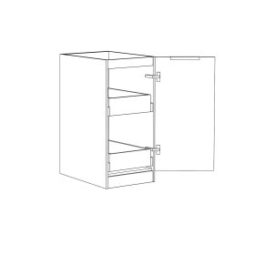 Byron/Bondi Laundry 415 Natural Oak Base Cabinet with internal Drawer