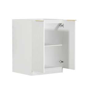 Noosa Fluted Laundry 630 White Base Cabinet