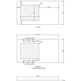 Laundry 1060mm Solid Surface Matte White Top