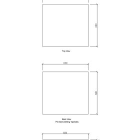 Laundry 650mm Solid Surface Cloudy Carrara Top - No Hole