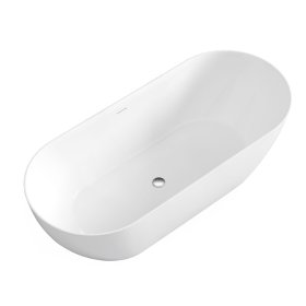 Attica Manolo 1700 Gloss White Bath with Overflow