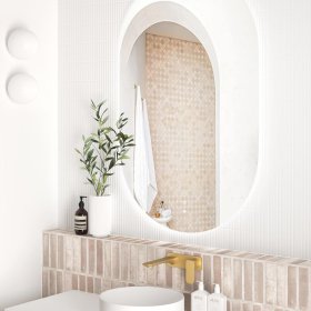 LED Noosa 1200(W)x750(H) Frameless Tuffi Mirror - Install Horizontal or Vertical