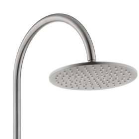 Celine Twin Shower Combo Brushed Stainless Steel