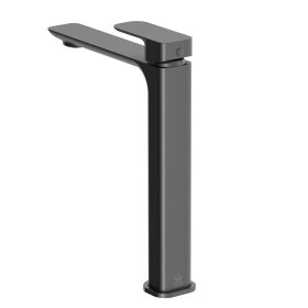Oskar Tall Basin Mixer Gun Metal