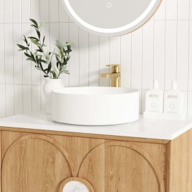 Laguna 600mm Natural American Oak Wall Hung Cabinet Only