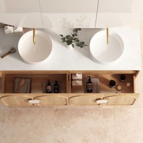 Laguna Mark II 1500mm Woodland Oak Wall Hung Cabinet Only