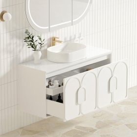 Laguna Mark II 1200mm Matte White Wall Hung Cabinet Only