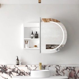 LED Bondi 900(W)x600(H) White Shaving Cabinet - Premium Edition