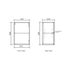 Byron/Bondi 415 Natural Oak Wall Cabinet