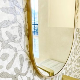 Noosa 900(H)x450(W) Gold Metal Frame Tuffi Mirror
