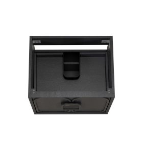 Laguna 600mm Black American Oak Wall Hung Cabinet Only