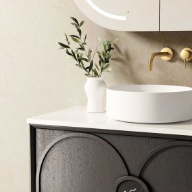 Laguna Mark II 900mm Black Oak Wall Hung Cabinet Only