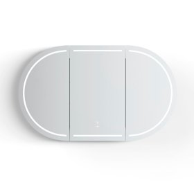 LED Bondi 1500x900 Black Oak Shaving Cabinet