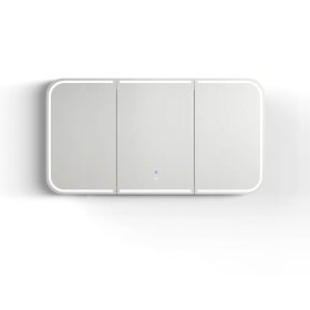 LED Newport 1500(W)x750(H) White Shaving Cabinet - Premium Edition