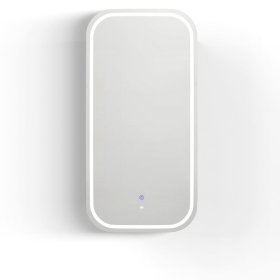 LED Newport 900(H)x450(W) White Shaving Cabinet - Premium Edition