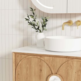 Laguna Mark II 900mm Woodland Oak Wall Hung Cabinet Only