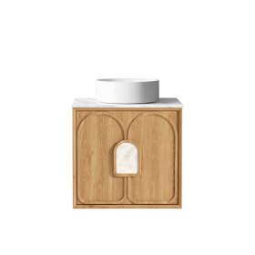 ArcQuay Laguna Mark Ii 600mm Woodland Oak Wall Hung Vanity