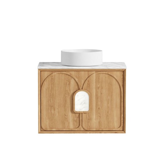 Laguna Mark II 750mm Woodland Oak Wall Hung Cabinet Only