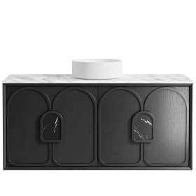 ArcQuay Laguna Mark Ii 1200mm Black Oak Wall Hung Vanity
