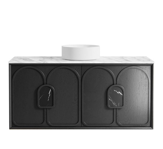 Laguna Mark II 1200mm Black Oak Wall Hung Cabinet Only