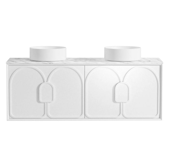 Laguna Mark II 1500mm Matte White Wall Hung Cabinet Only