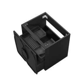 Laguna Mark II 600mm Black Oak Wall Hung Cabinet Only