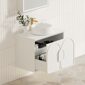 Laguna Mark II 750mm Matte White Wall Hung Cabinet Only